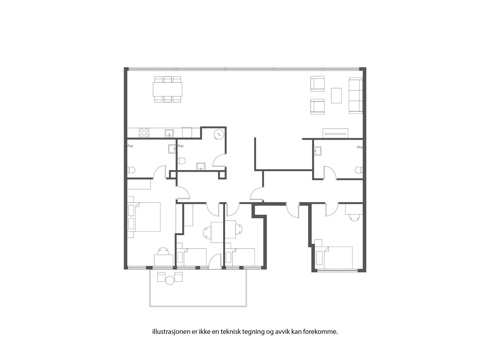 Leilighetens planløsning Galleribilde