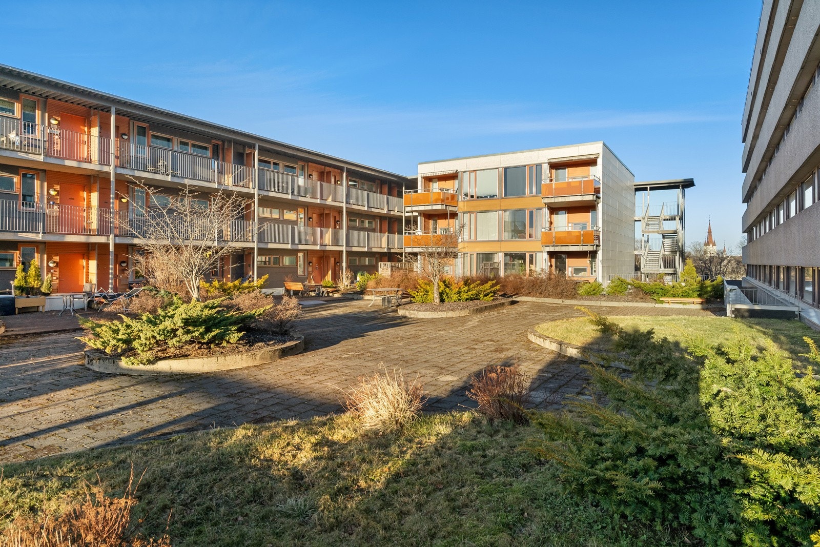 Hyggelig takterrasse med gode solforhold. Galleribilde