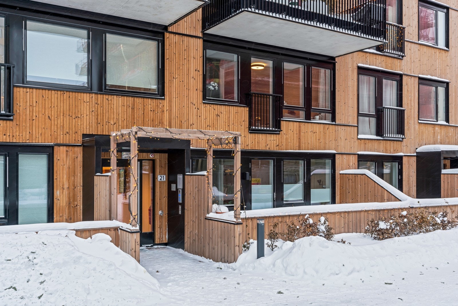 Leiligheten ligger i blokkens 2. etasje Galleribilde