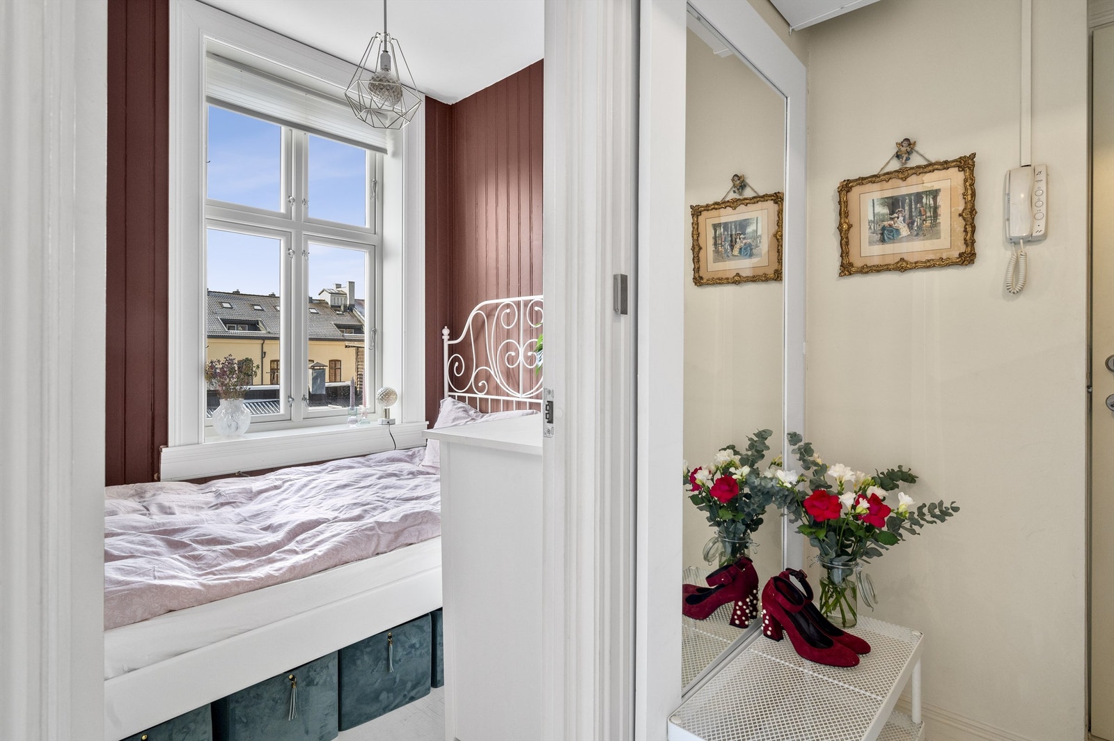 Lunt soverom med adkomst fra entré. Galleribilde