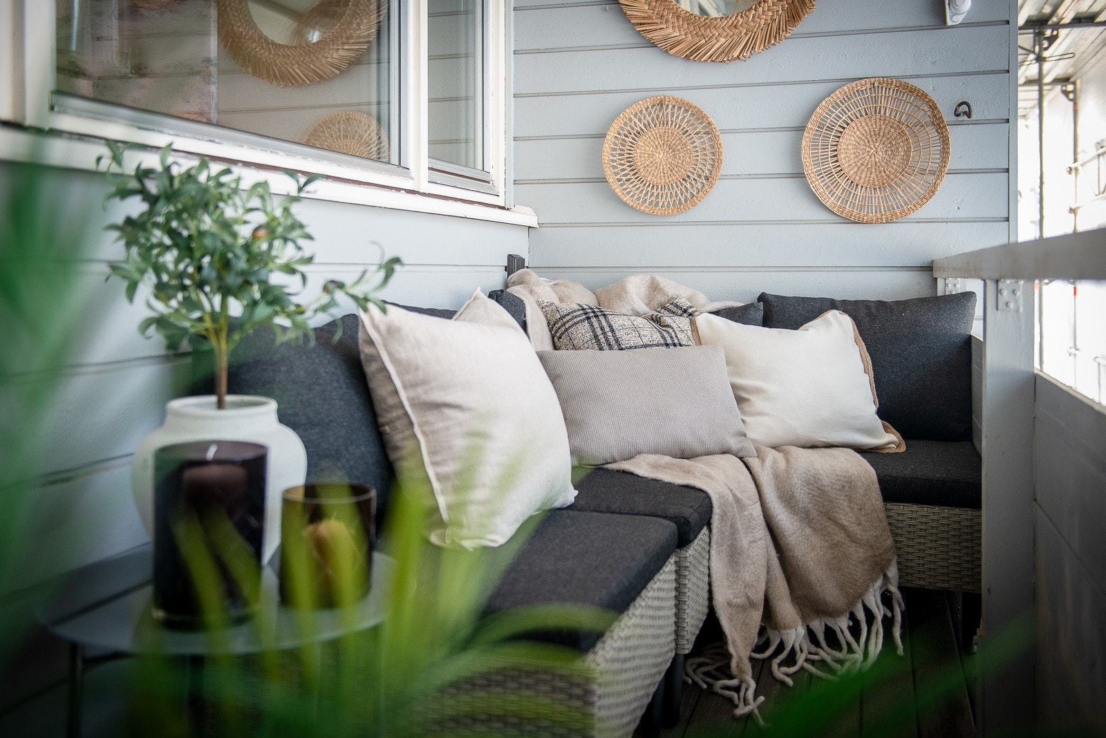 Her er det god plass til grill og utemøblement Galleribilde