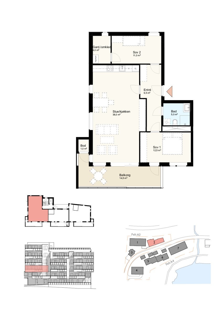 Plantegning Galleribilde