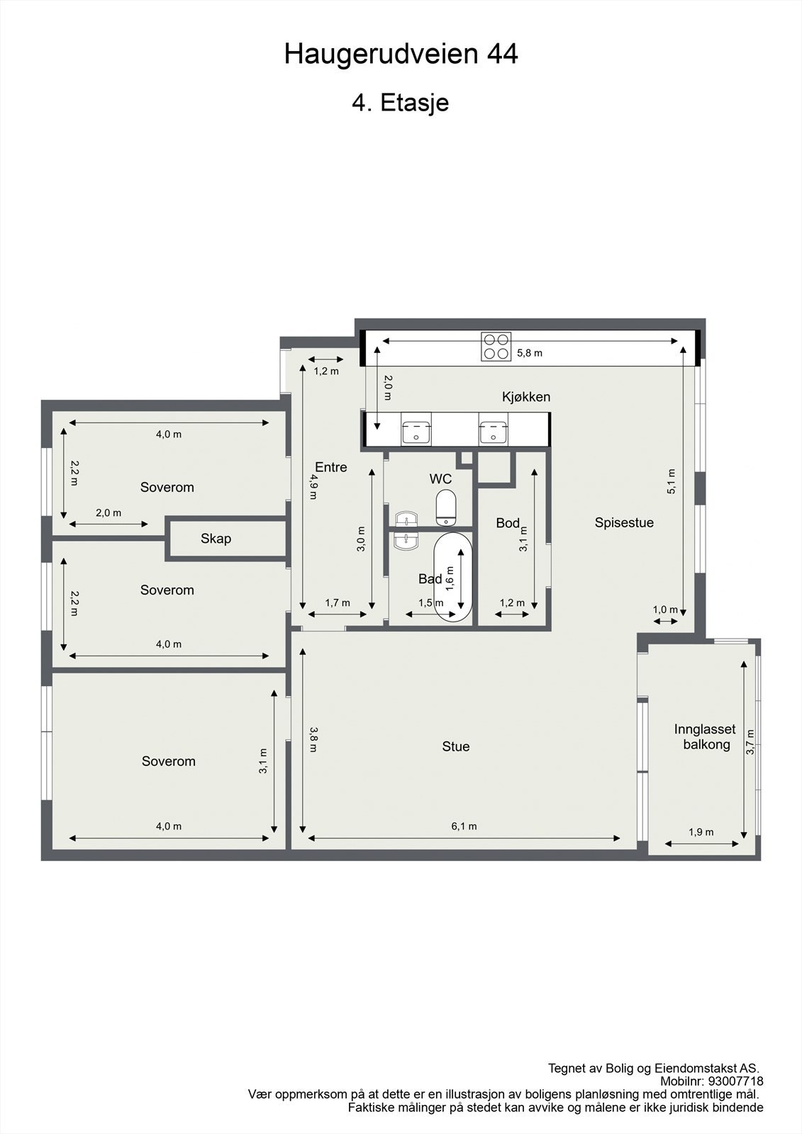 VI starter med planskissen, så du får orientert deg litt før du ser videre. Galleribilde