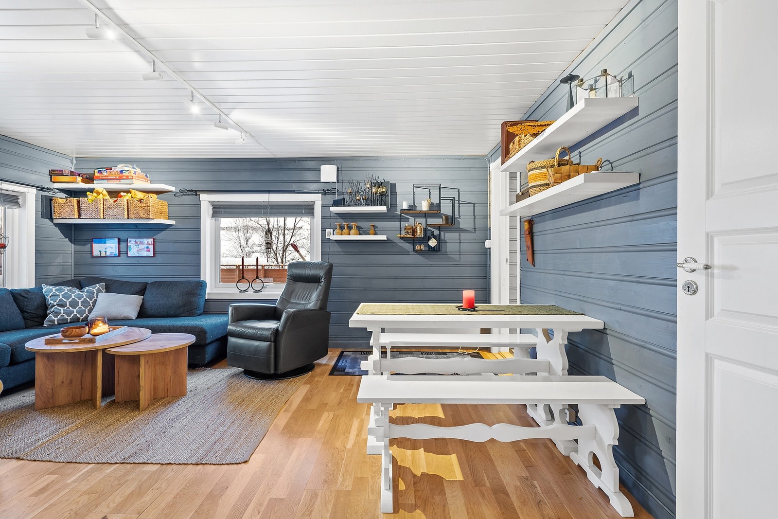 Stuen med spisestue Galleribilde