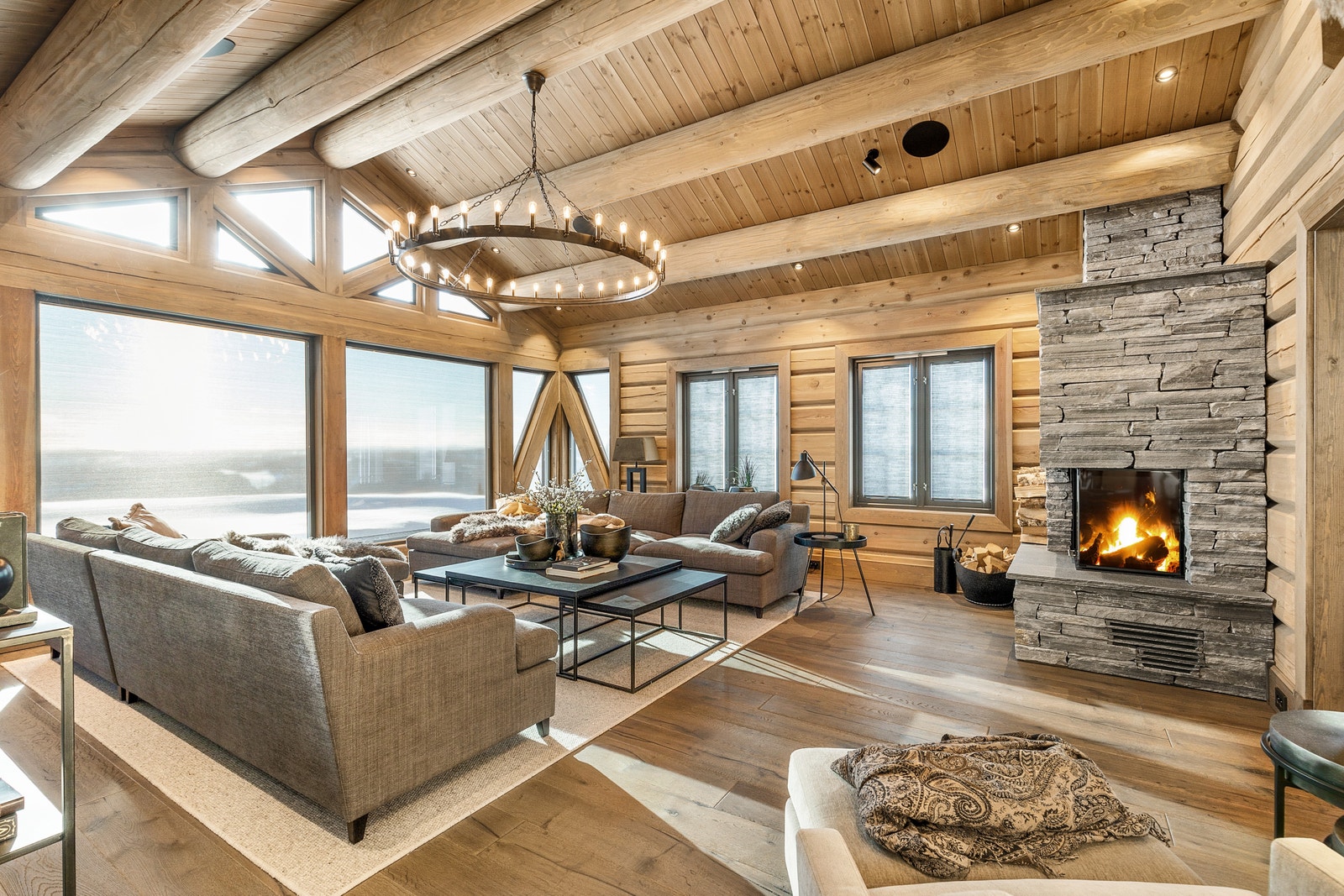 Østlaft's modell Cortina.
Hytta kan ha kundetilpassede løsninger som avviker fra standard leveranse. Galleribilde