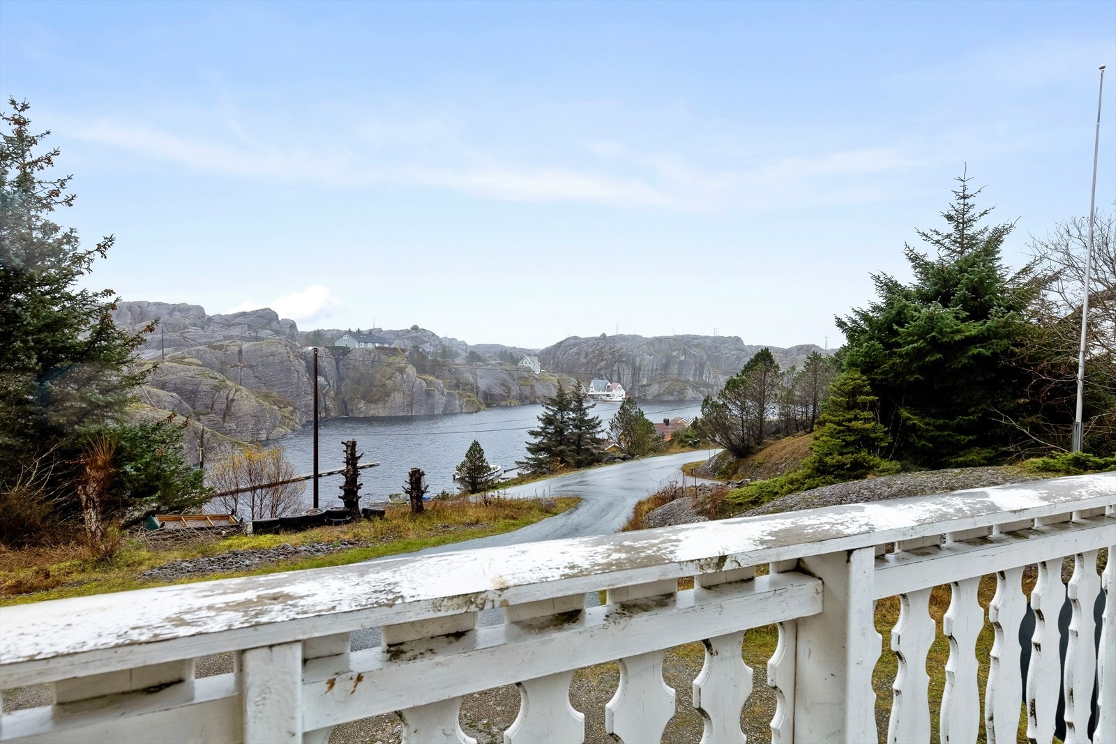 Sjø utsikt fra terrassen Galleribilde