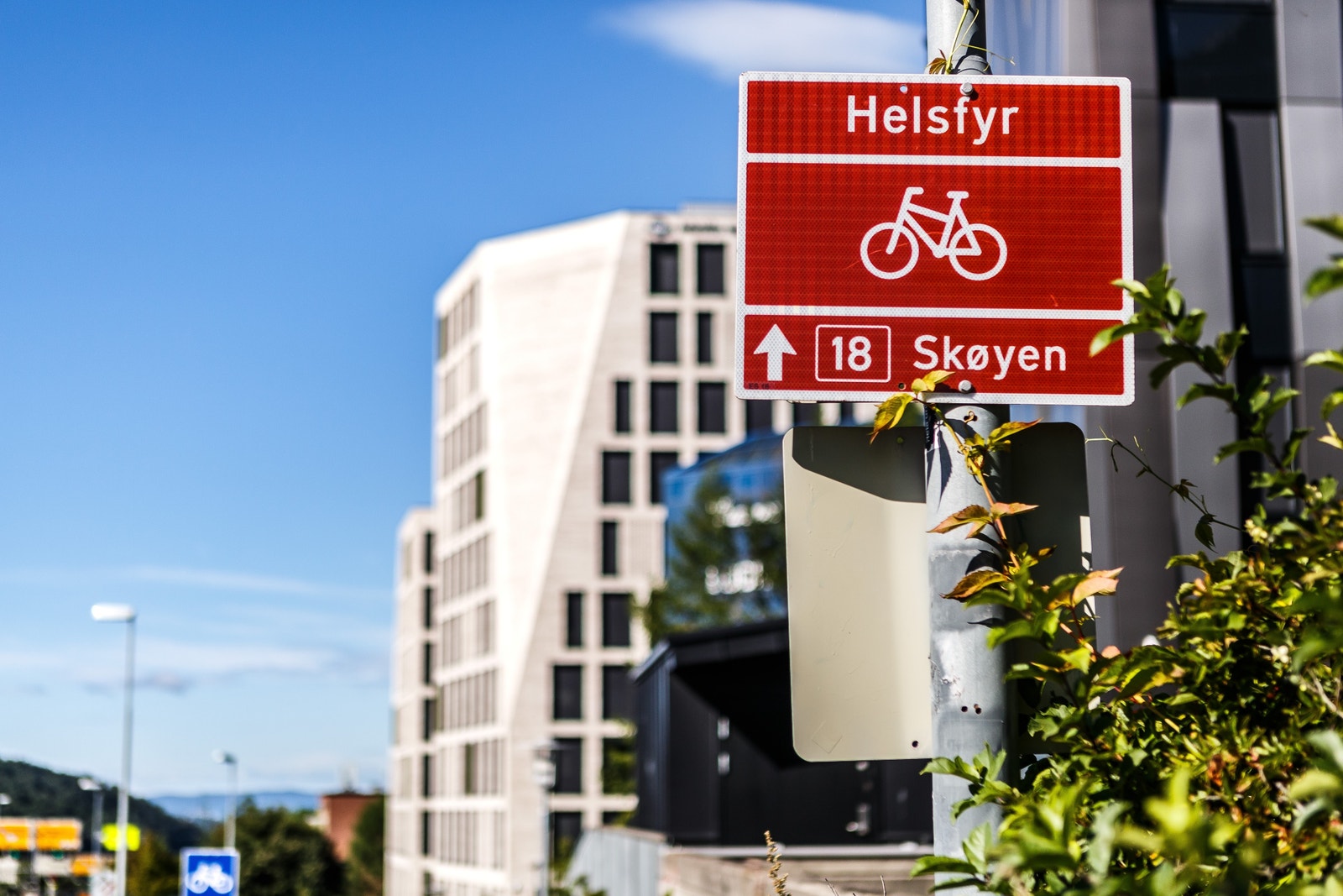 Sykkelveinettet rundt Helsfyr er godt tilrettelagt Galleribilde