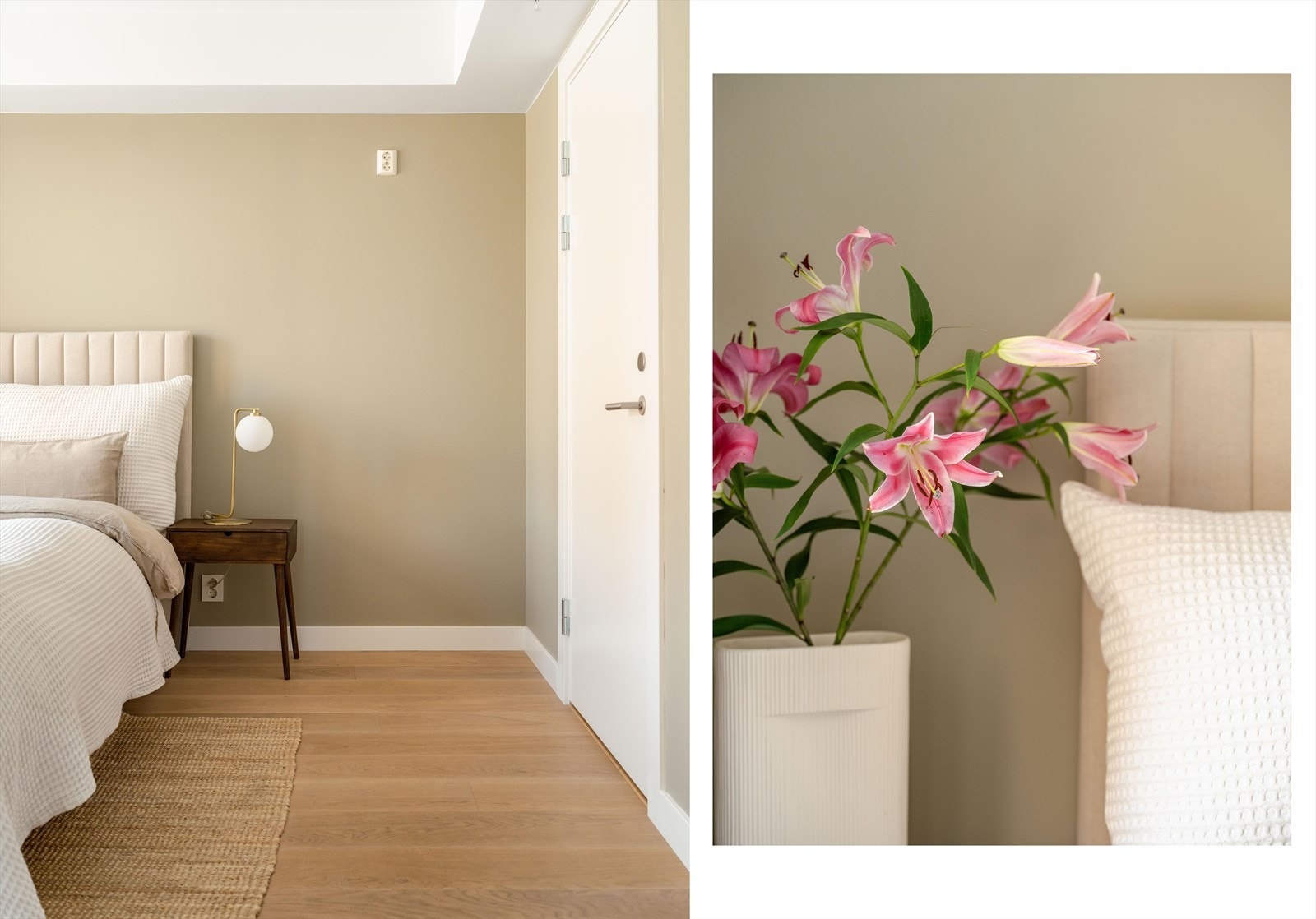 Neste stopp er det innbydnde soverommet. Galleribilde