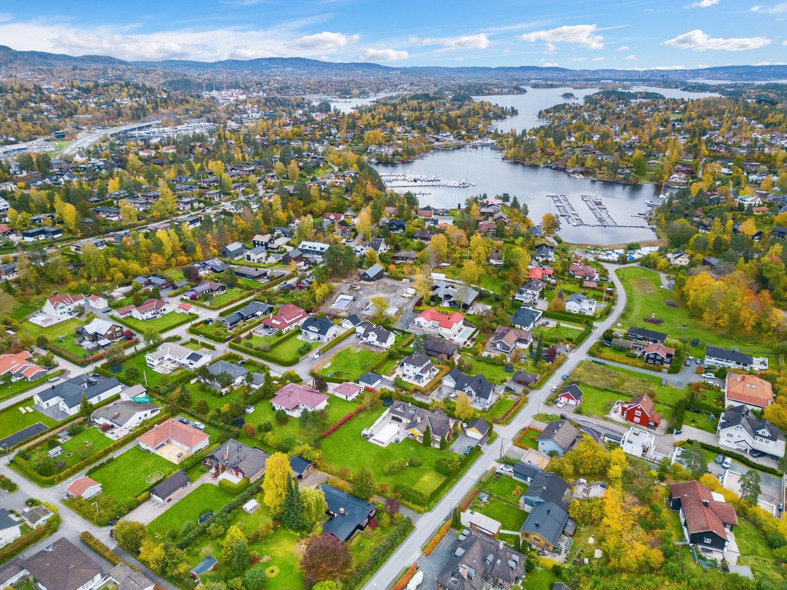 Høydefoto over område Galleribilde