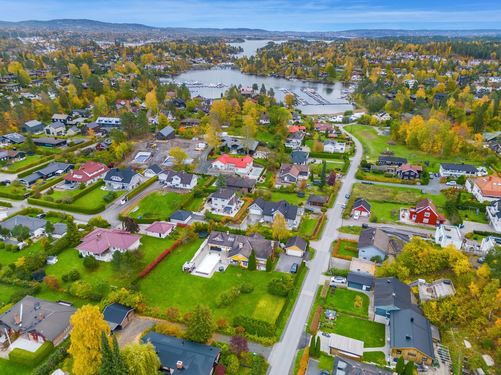 Høydefoto over område Galleribilde