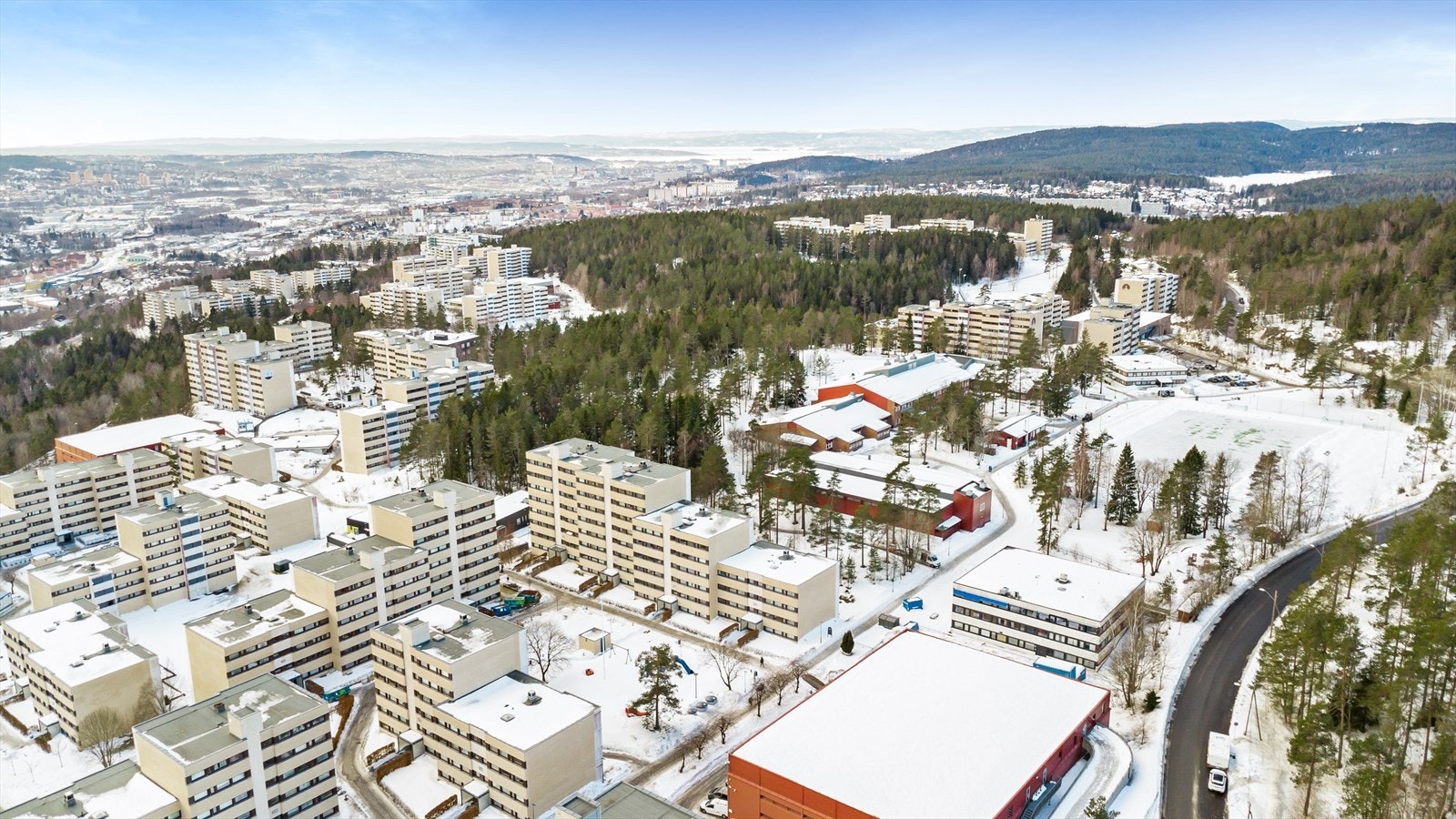 Dronebilde Galleribilde