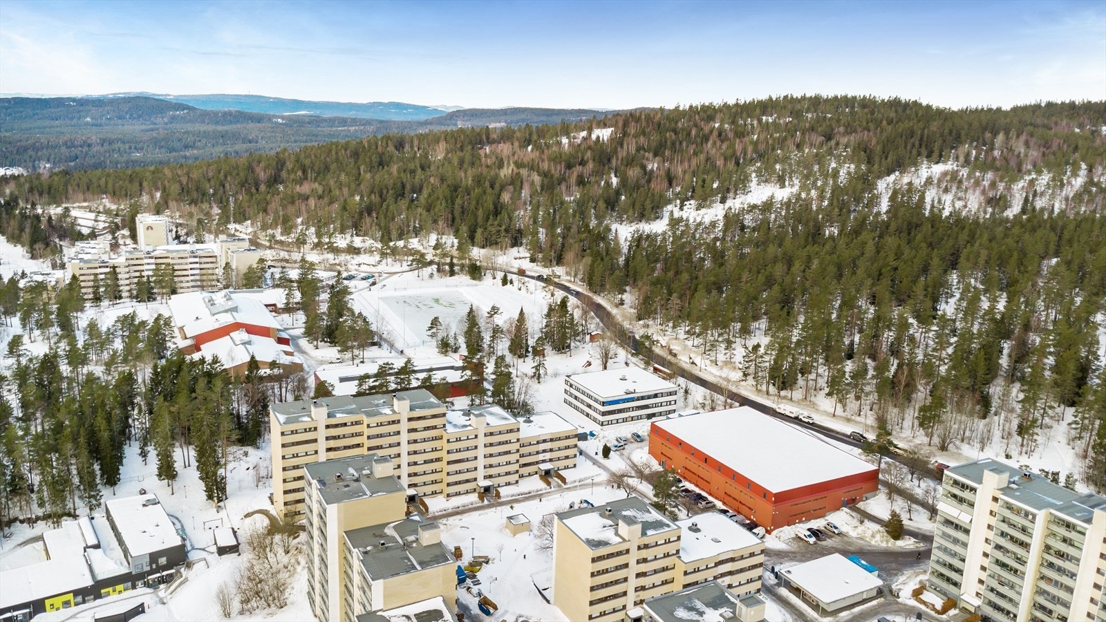 Dronebilde Galleribilde