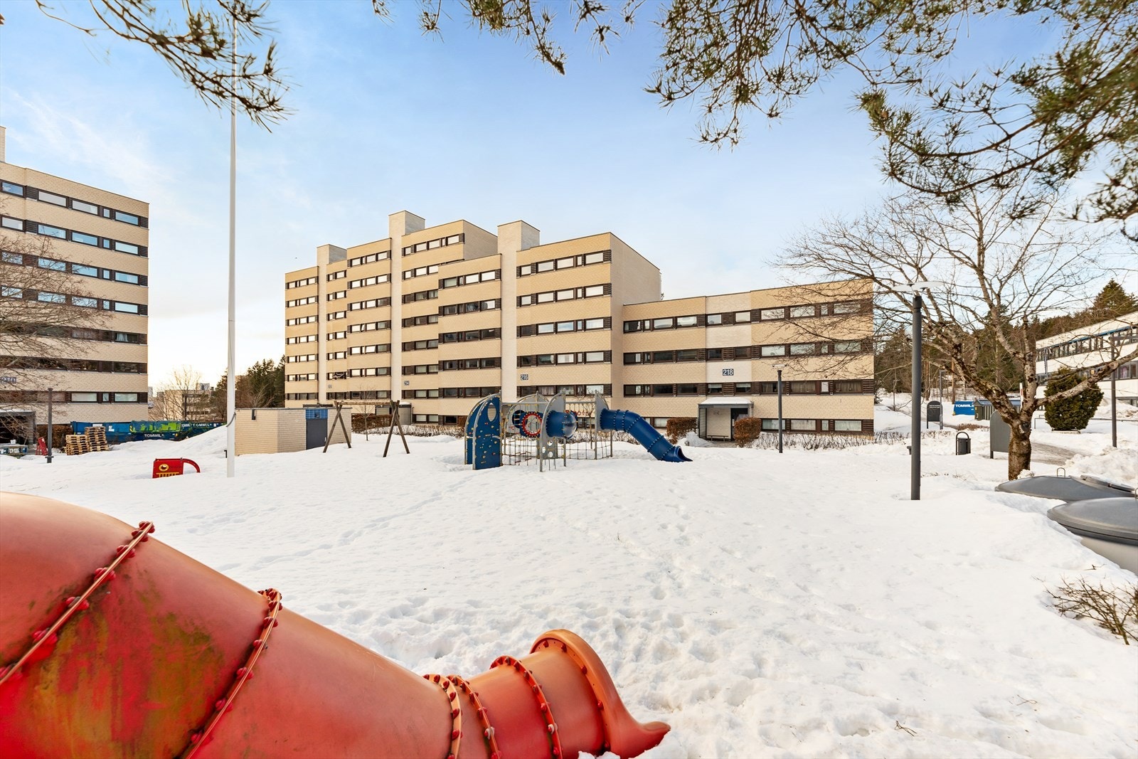 Fellesareal tilrettelagt både for store og små. Galleribilde