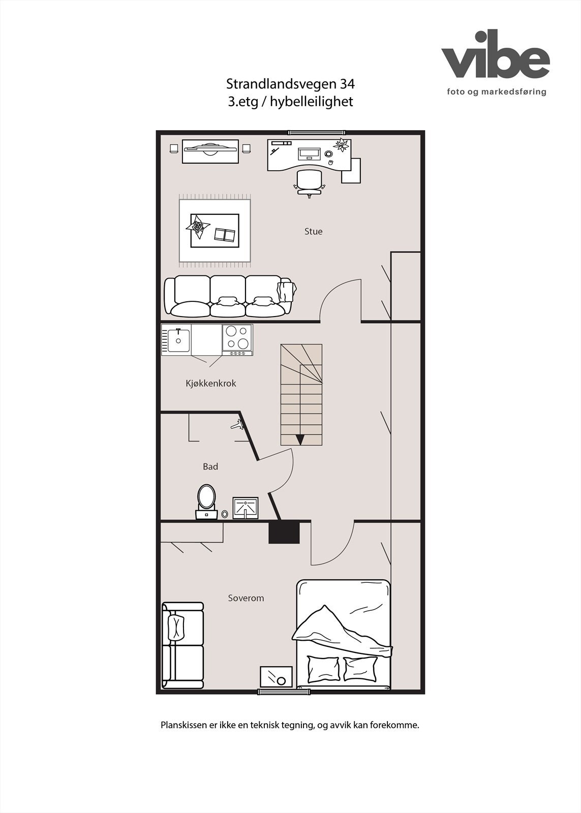 3. etasje/hybel Galleribilde