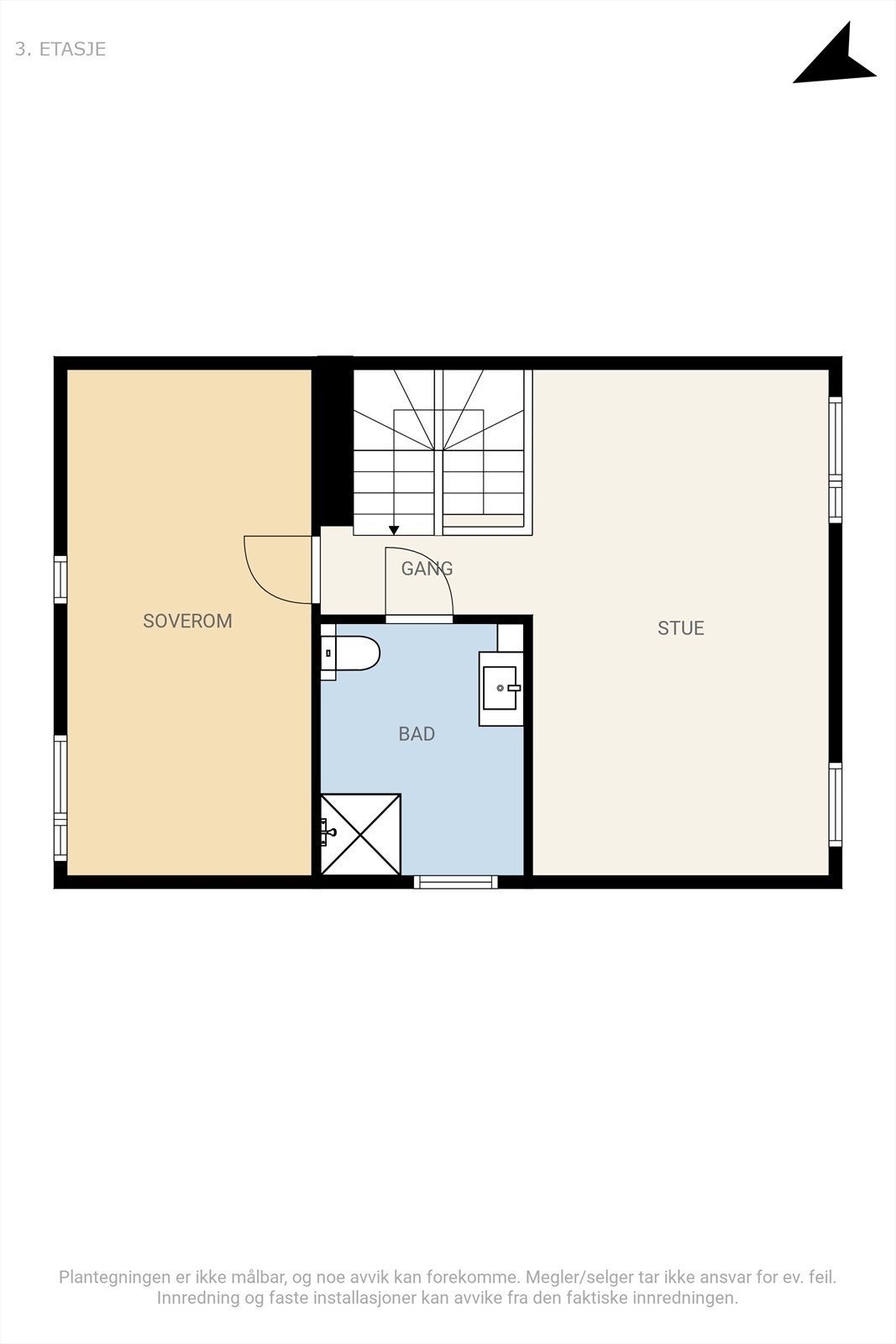 Plantegning 2. etasje Galleribilde