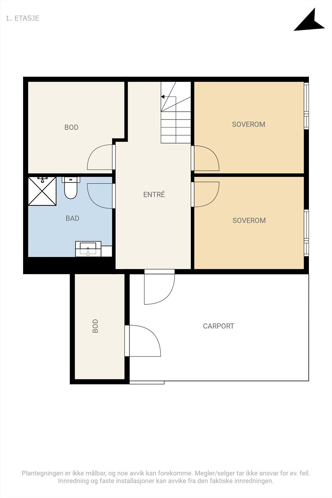 Plantegning underetasje Galleribilde