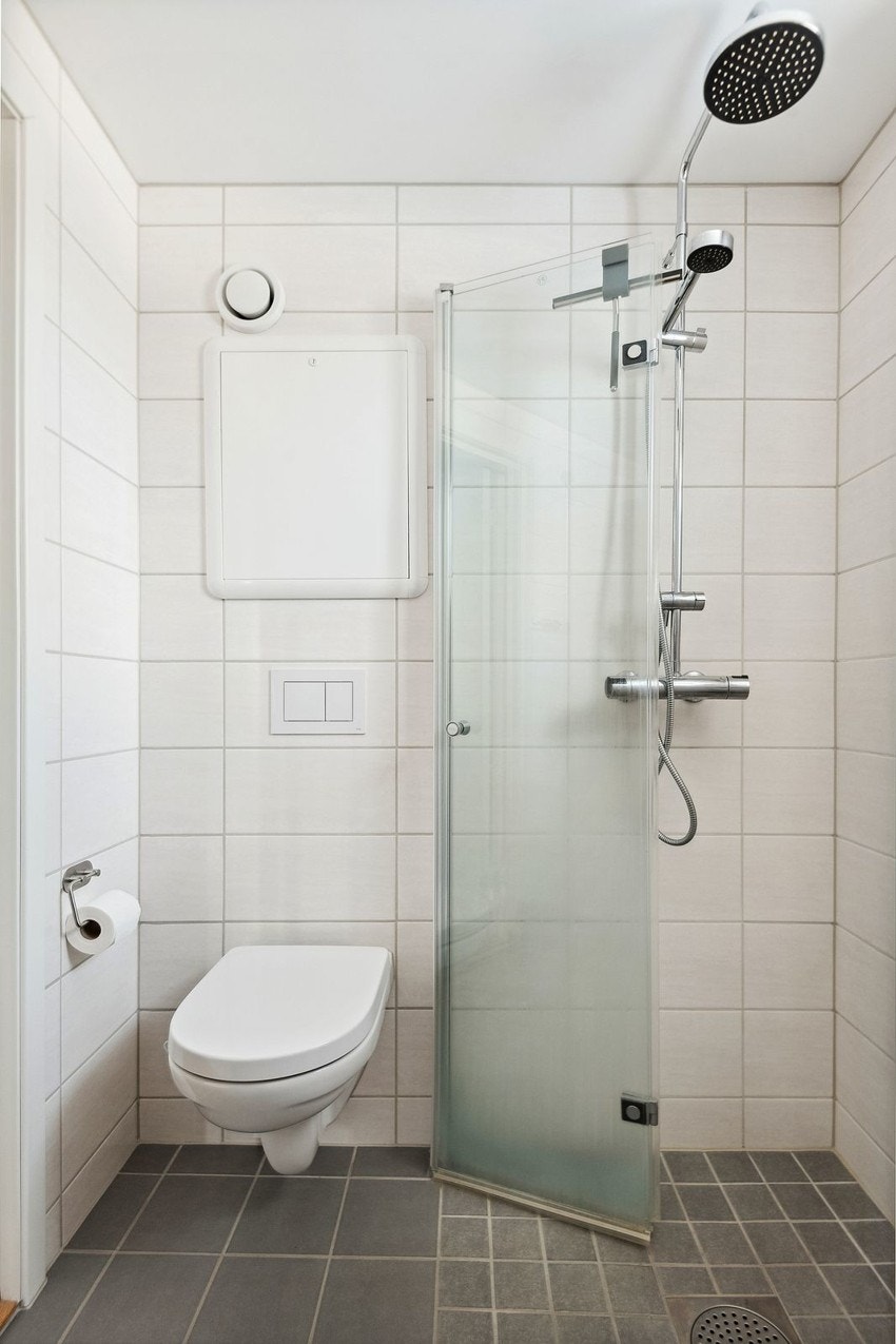 Badet ble utvidet og pusset opp i regi av borettslaget i 2020 - alt ble byttet ut. Galleribilde