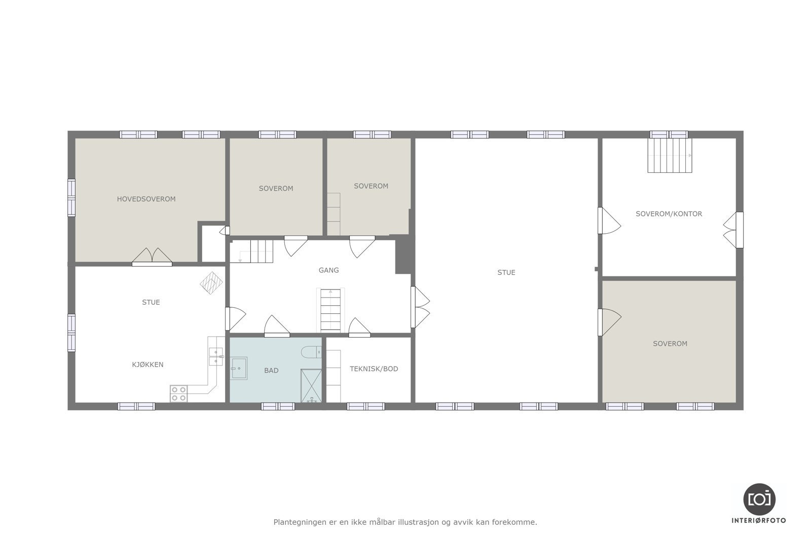 Plantegning Galleribilde
