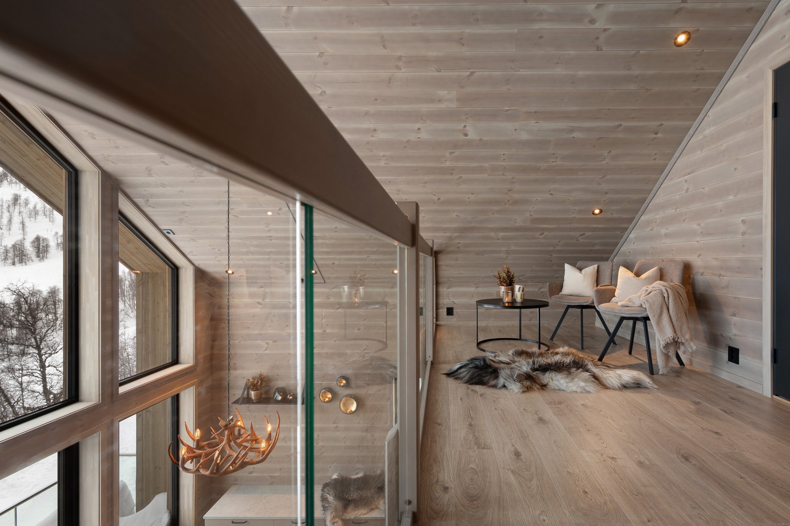 NB! dette er eit bilete frå ei oppgradert og ferdigbygd hytte. Bileta kan difor avvika på leveranse frå standard hytte. Galleribilde