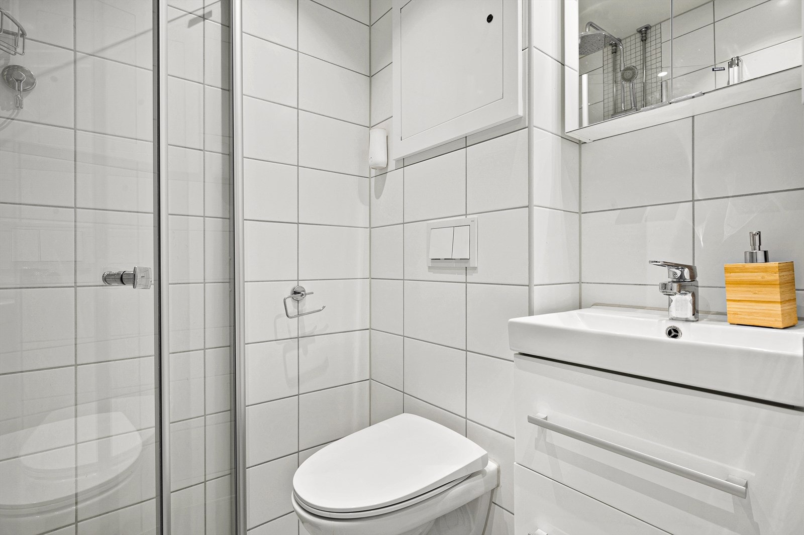 Akonto varmtvann er inkludert i felleskostnadene. Du betaler for faktisk forbruk. Galleribilde