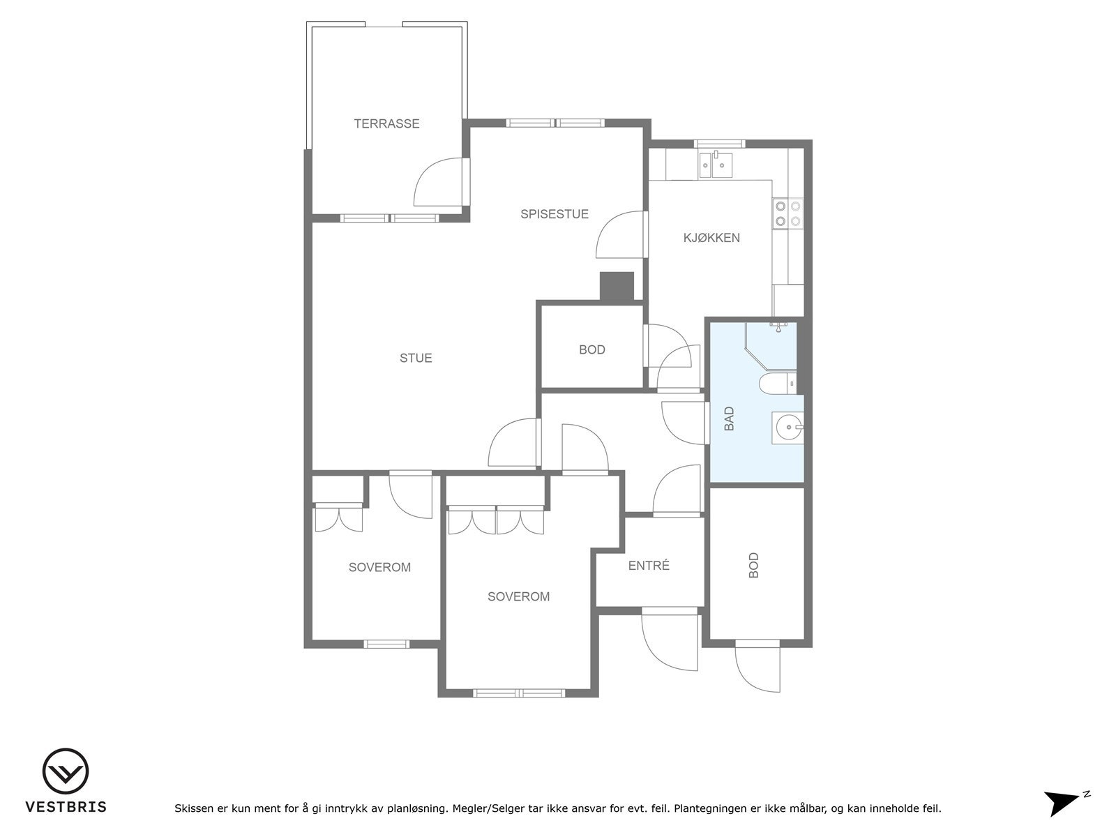 Planskisse Galleribilde