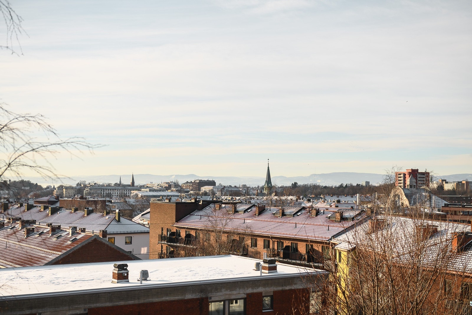 Flott utsikt over byen! Galleribilde