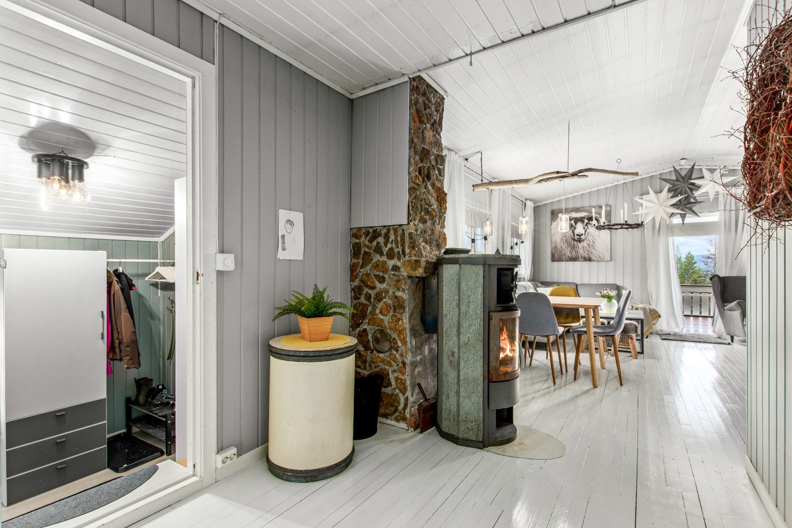 Peisovn som varmer godt på kalde kvelder Galleribilde