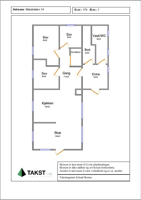 Planskisse Galleribilde