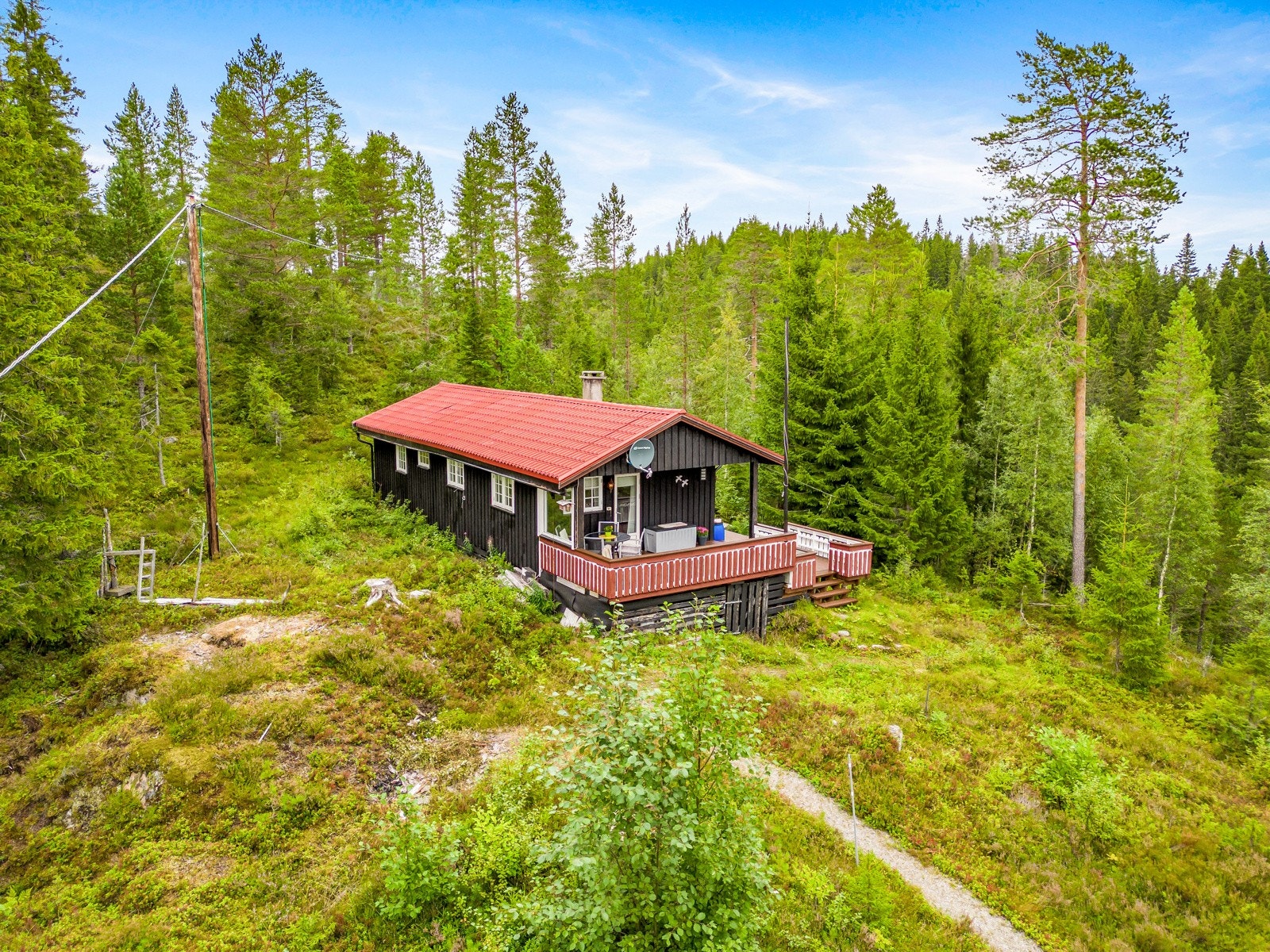 Fritt beliggende med naturen som nærmeste nabo Galleribilde