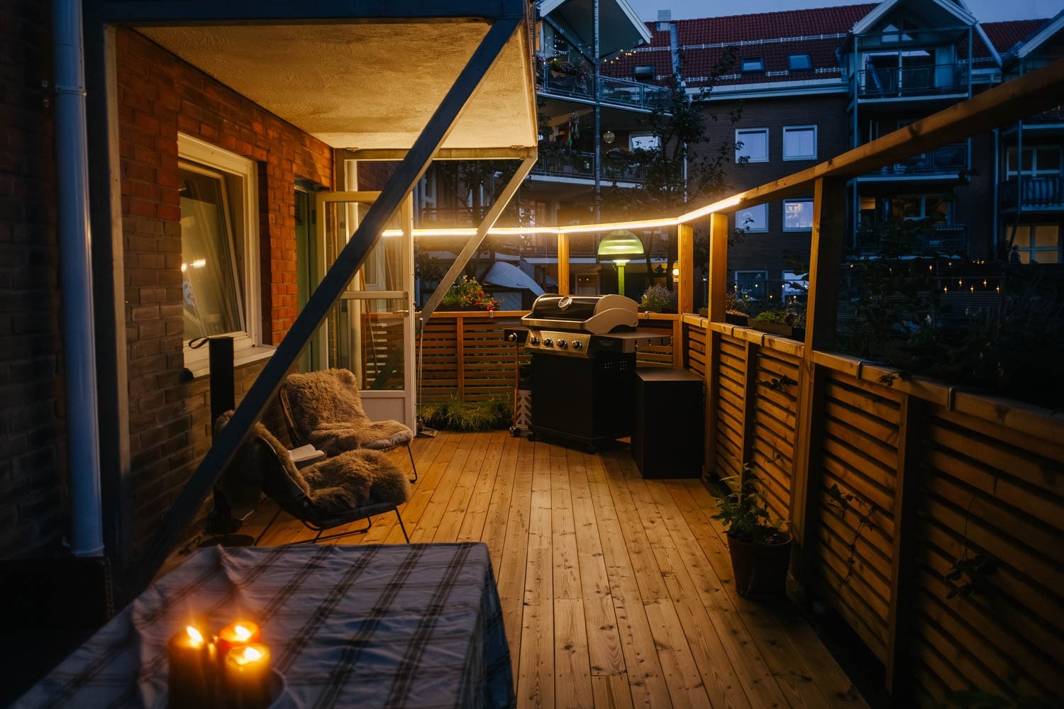 Selgers egne sommerbilder av terrassen. Galleribilde