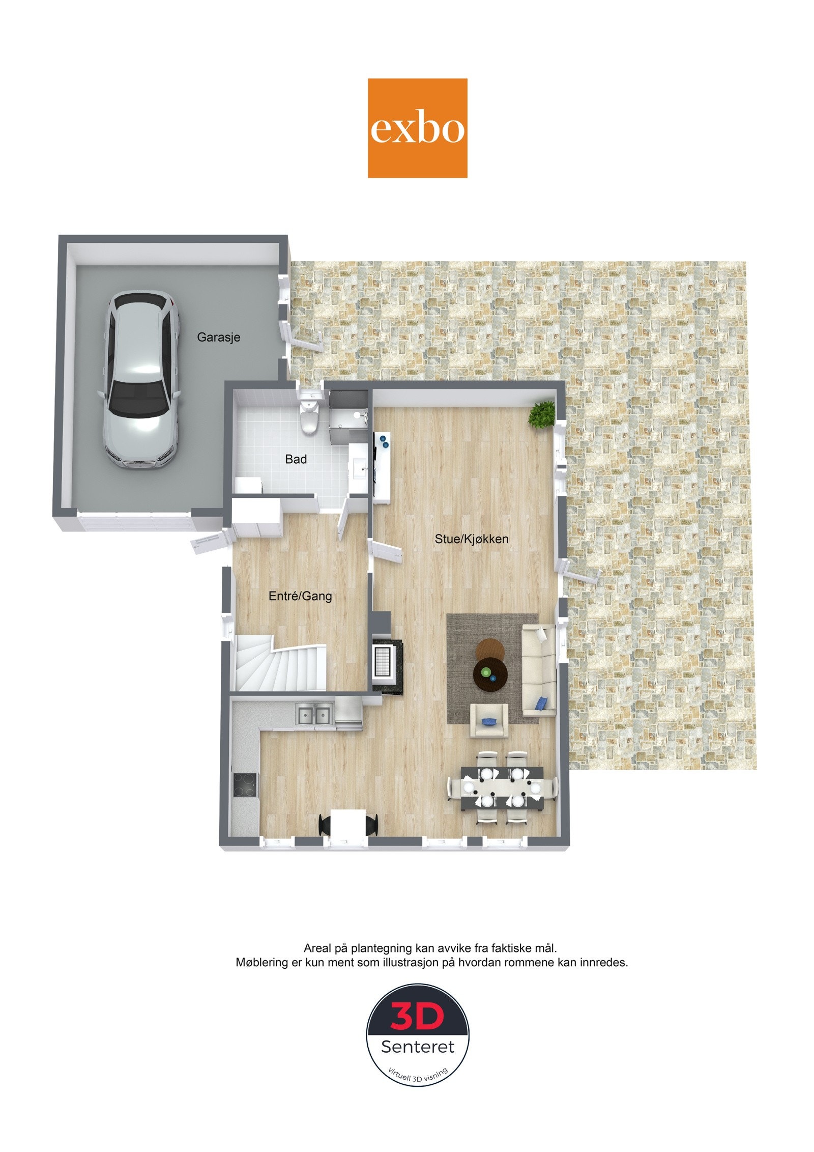 Plan for første etasje Galleribilde