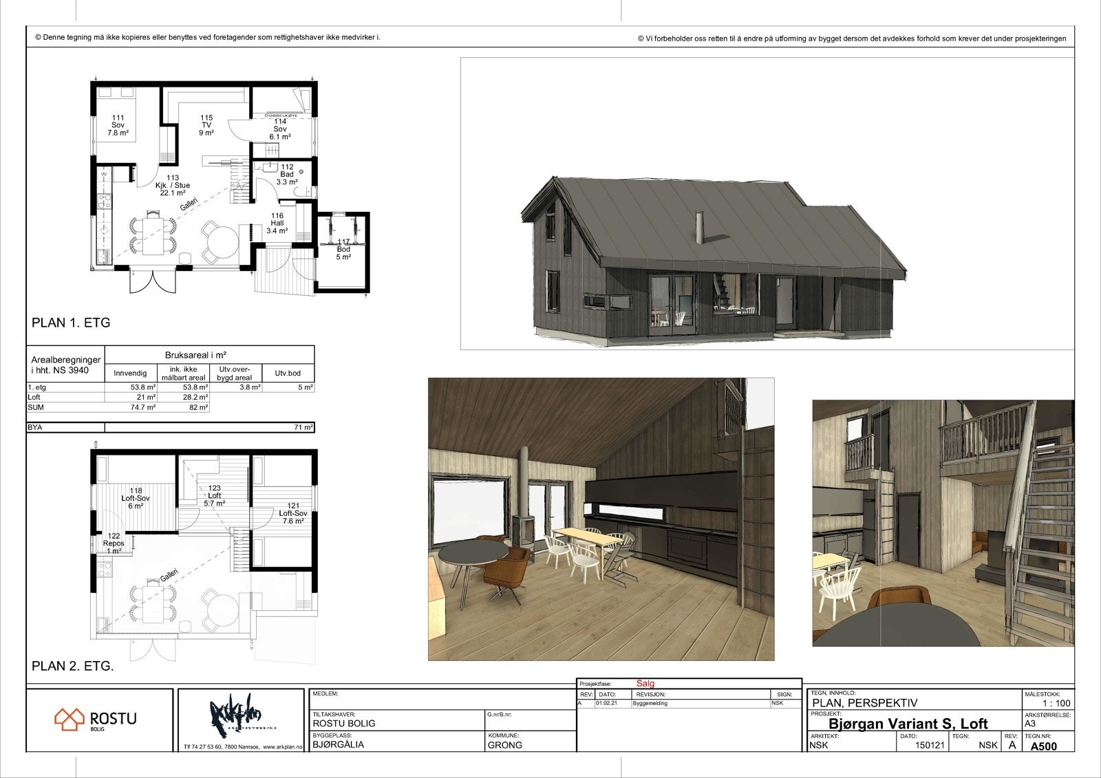 Planskisser Galleribilde