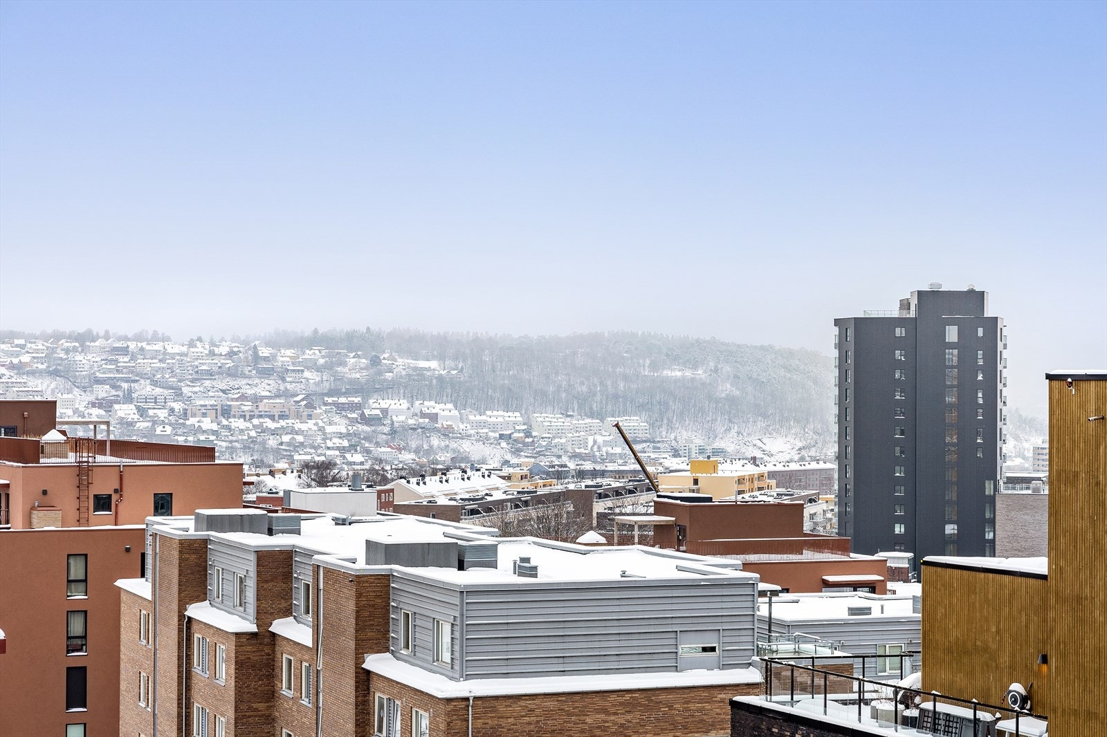 Utsikt fra felles takterrasse Galleribilde