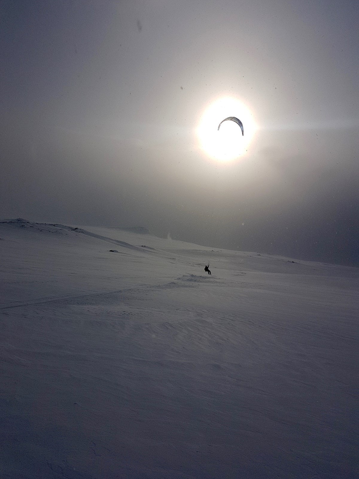 Kiting ved Eldrevatn. Galleribilde