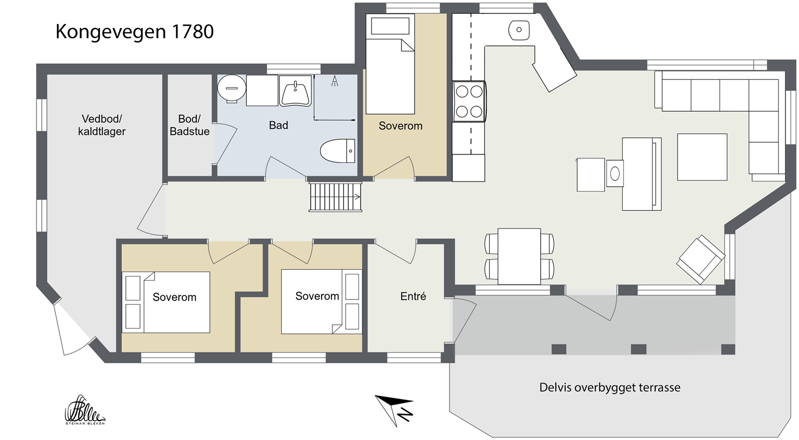 Plantegning Galleribilde