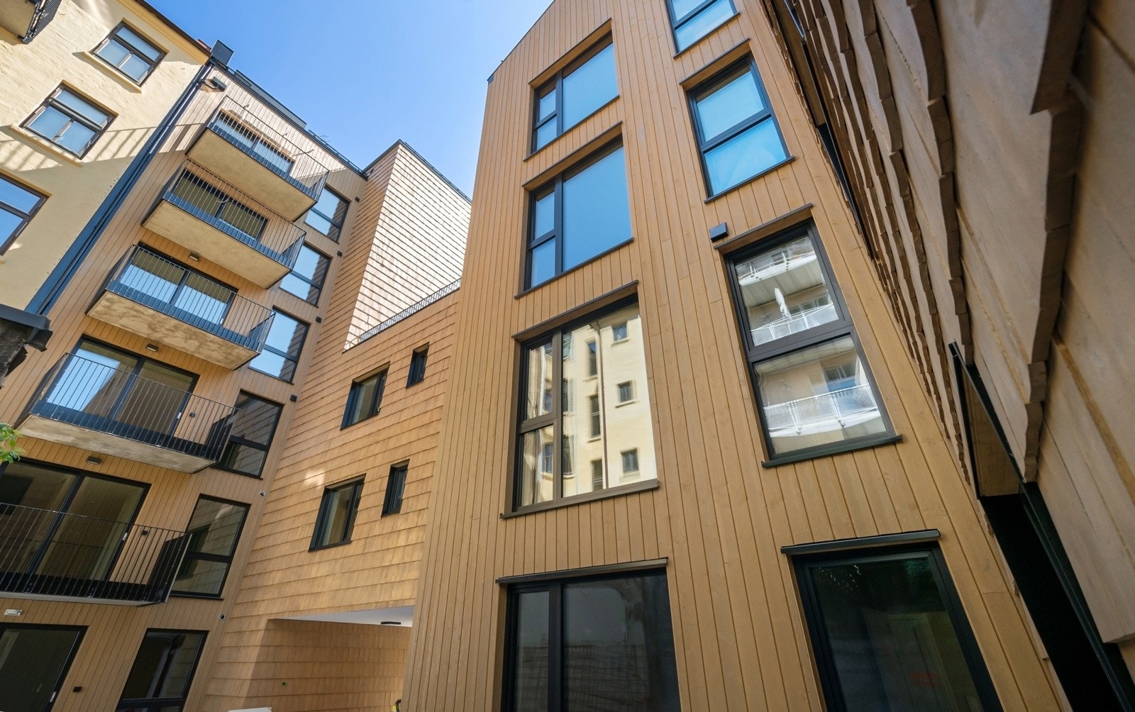 Fasade mot bakgård Galleribilde