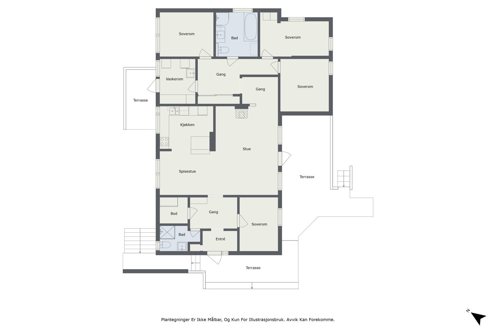 Plantegning Galleribilde