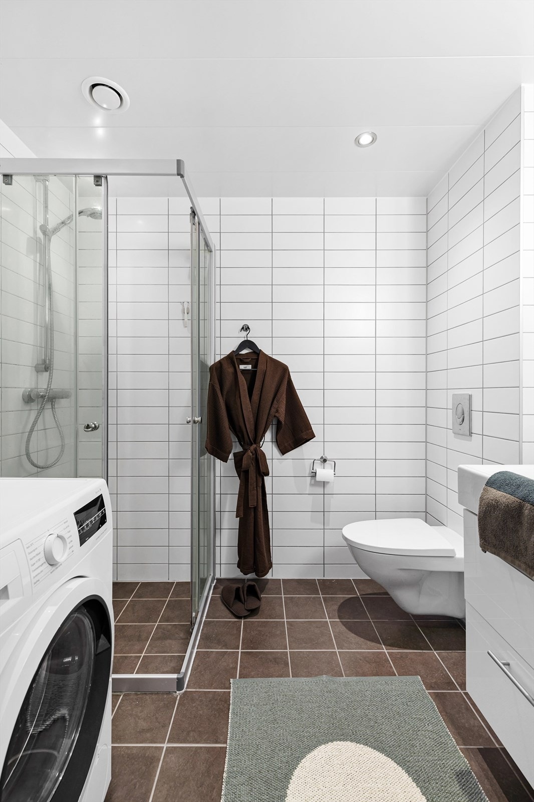 Det er opplegg for vaskemaskin. Galleribilde