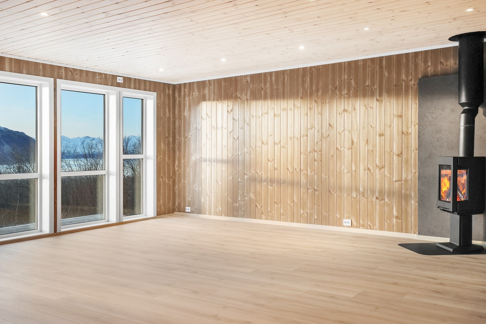 Downlights i tak Galleribilde