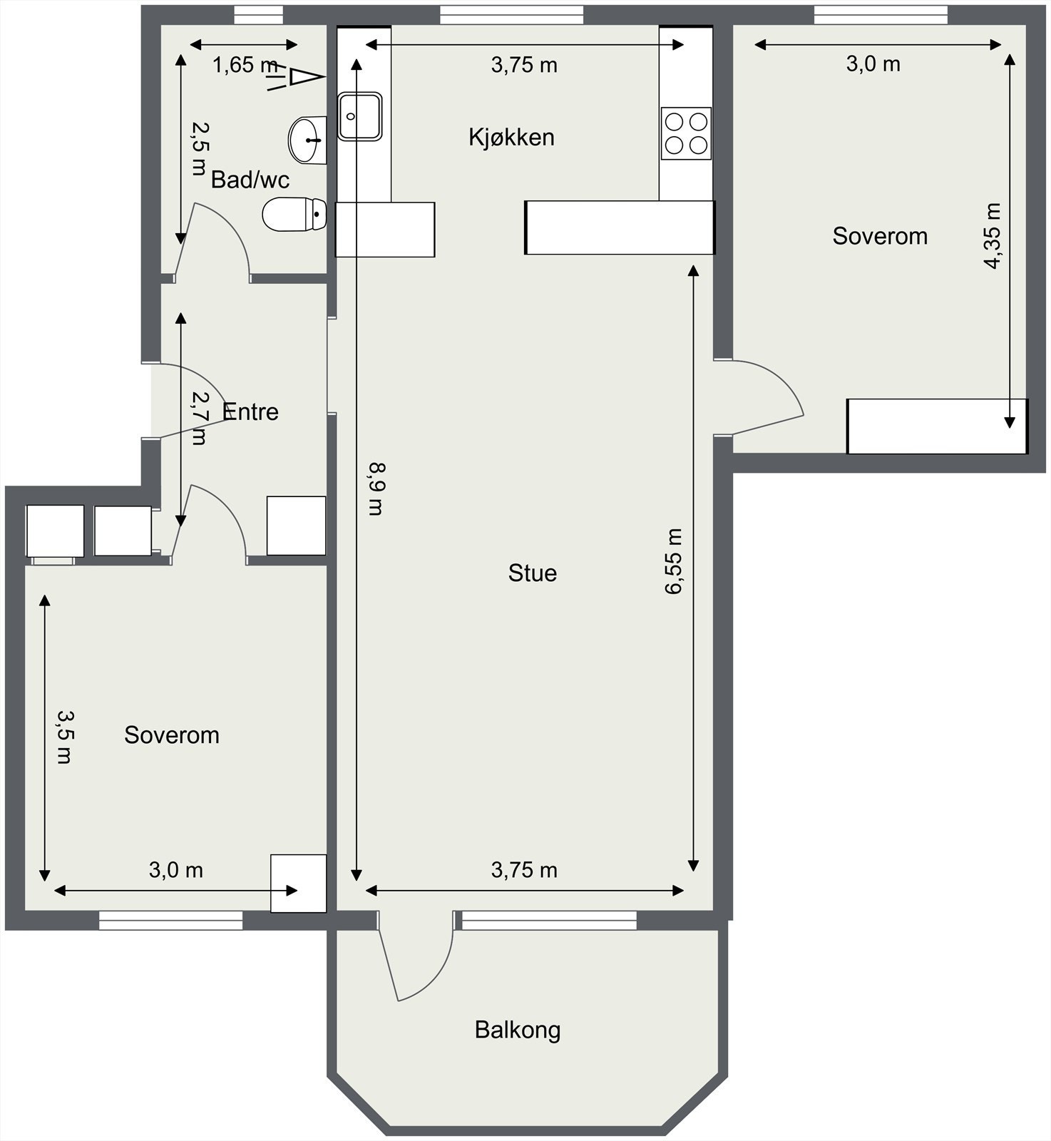 Planskisse. Galleribilde