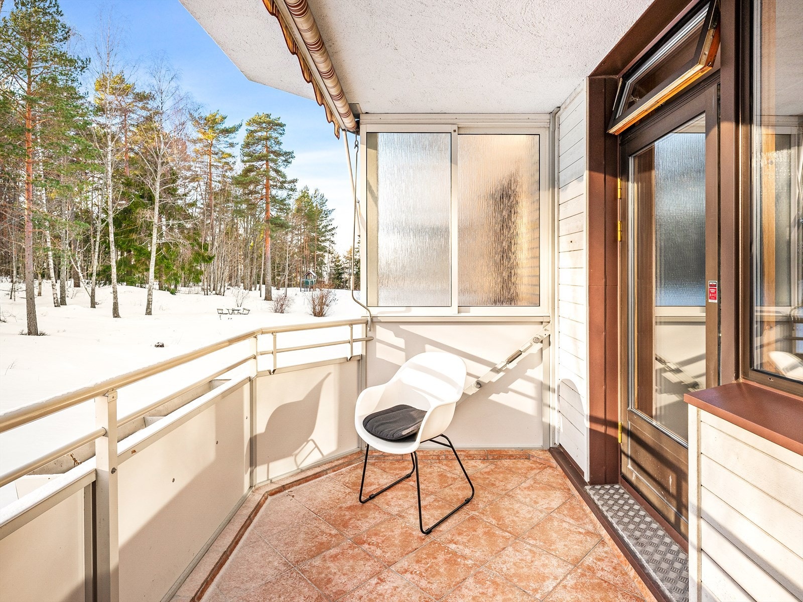 Hyggelig sydvendt balkong på 7 m². Galleribilde