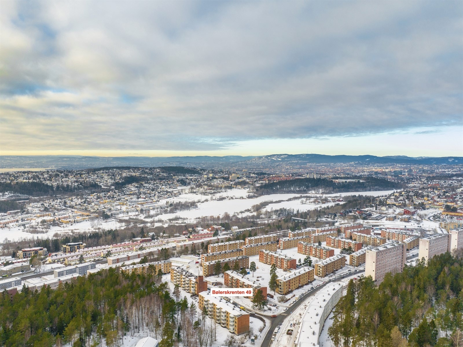 Dronebilde. Galleribilde