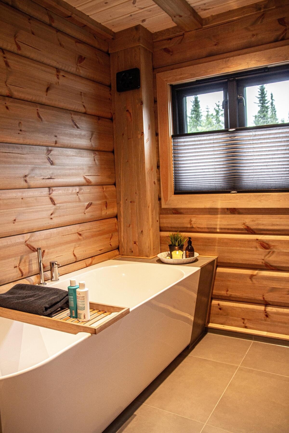 Foto fra et kundetilpasset bad i en tilsvarende modell. Galleribilde