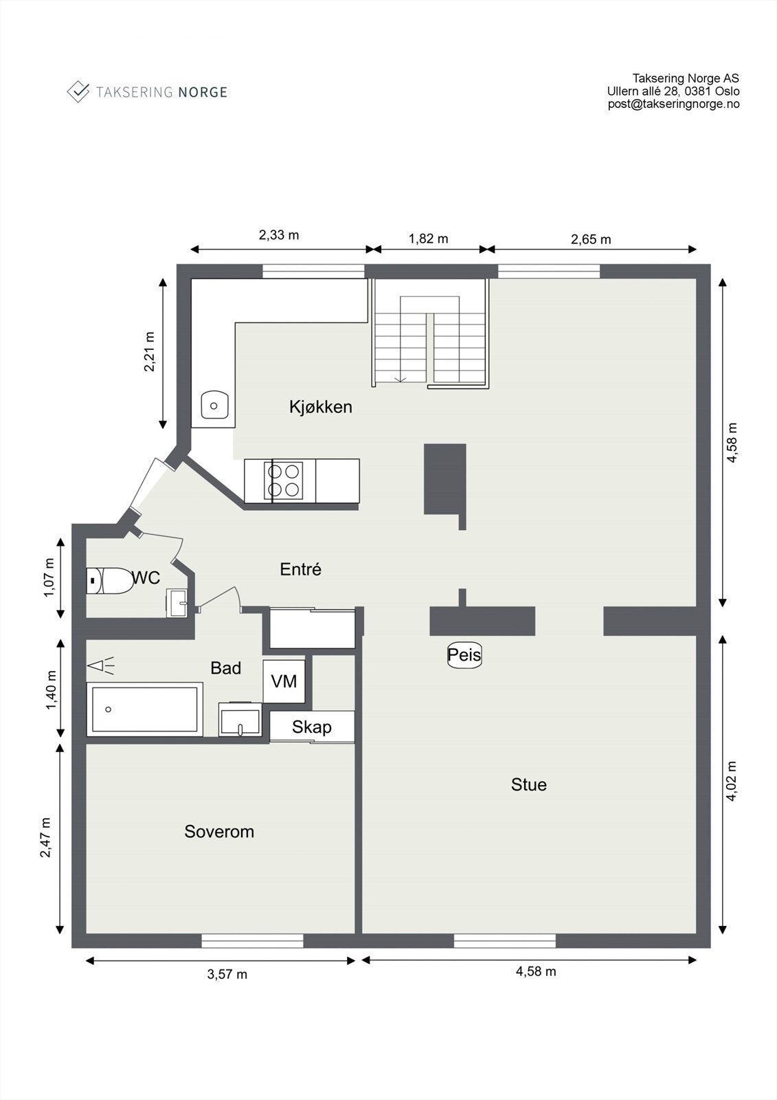 Plantegning hovedetasje Galleribilde