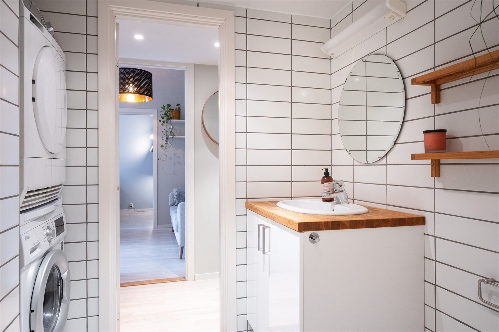 Flislagt bad med gulvarme Galleribilde