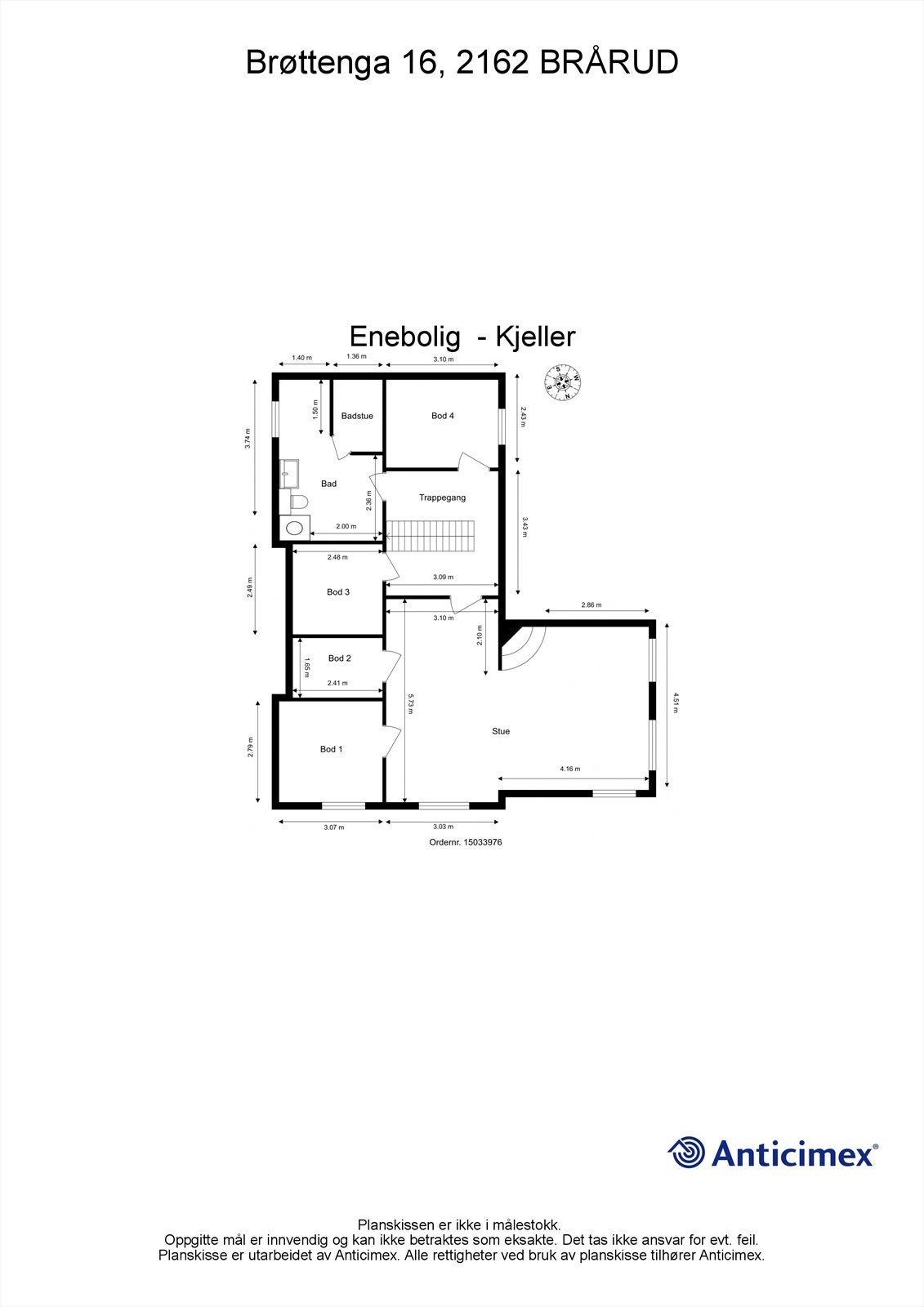 Plantegning underetasje. Galleribilde