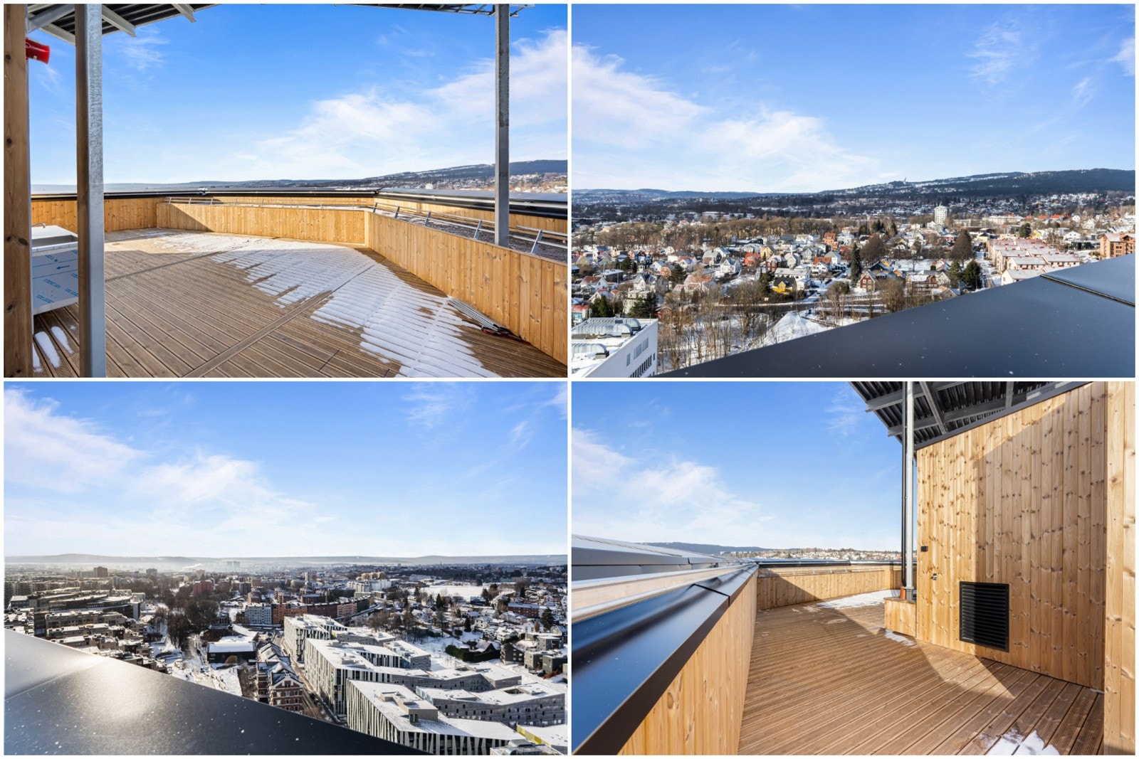 Byggets takterrasse - denne er felles for alle beboere Galleribilde