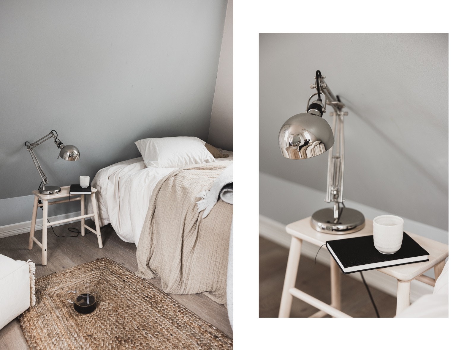 Veggene er malt i behagelige farger som gir en god romfølelse. Galleribilde