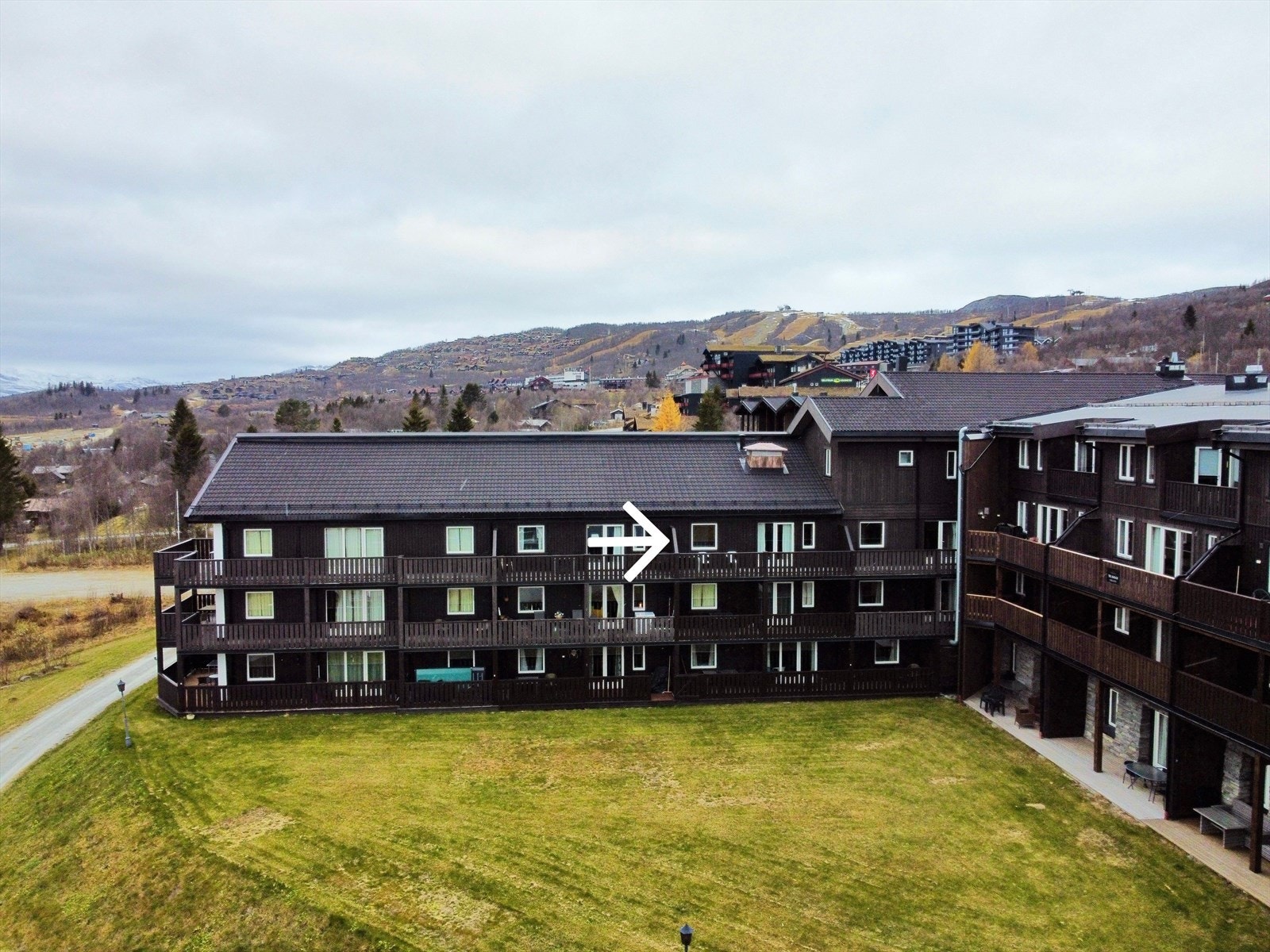 Dronebilde tatt av selger. Galleribilde