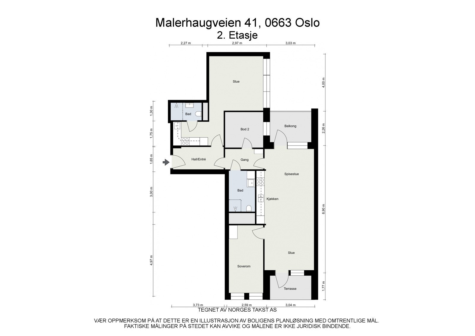 Plantegning Galleribilde